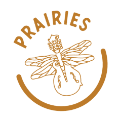 Prairies badge with instrument
